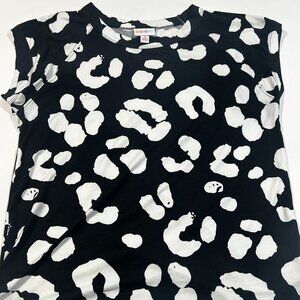 Lularoe Ashley Small Black and White Short Sleeve Top